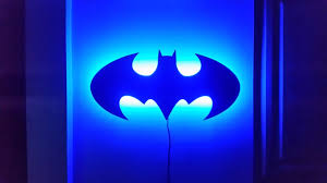 Unique Batman Inspired Led Wall Art This Piece Comes With A Etsy Led Wall Art Batman Inspired Wall Art