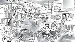 Gambar sketsa bunga hitam putih: Kolinlamil Siagakan Tim Satgas Banjir