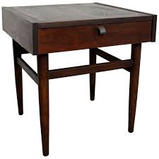 Mid Century Modern Merton Gershun American Of Martinsville Walnut End Table End Tables Walnut Nightstand Modern End Tables