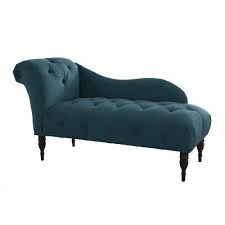 Amazon Com Skyline Furniture Tufted Fainting Sofa Velvet Peacock Home Kitchen Tufted Chaise Lounge Velvet Chaise Lounge Upholstered Chaise Lounge