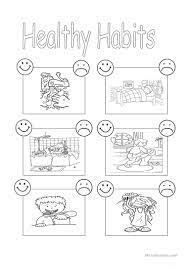 Cup of water use this worksheet as part of a lesson on life learning and to. Healthy Habits English Esl Worksheets For Distance Learning And Physical Classrooms