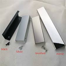 black silver brushed mirror hidden