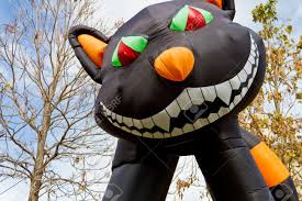 Not everyone enjoys dressing up for halloween, but decorating your home is a different story. Close Up Of Large Inflatable Halloween Black Cat Lawn Decoration Stock Photo Picture And Royalty Free Image Image 16033835