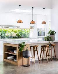 Maybe you would like to learn more about one of these? Cuisine Avec Ilot Central 27 Idees Inspirations Homelisty Cuisine Blanche Et Bois Ilots Central Cuisine Plan Cuisine