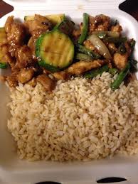 Whether you scored wild mushrooms at the farmers' market, found cultivated maitake or shiitake at the supermarket or just have some baby bellas on hand, this healthy creamy chicken recipe is delicious with any of them. Panda Express I Got The Brown Rice With Mushroom Chicken And String Bean Chicken Breast Fooducate Diet Motivation