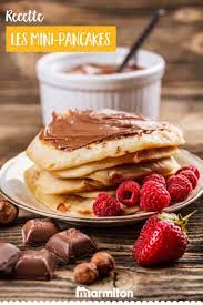Mini Pancakes Au Nutella Et Aux Fruits Recipe Food Sweet Breakfast Mini Pancakes