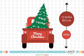 The download is not working. Red Christmas Truck With Tree Svg Merry Christmas Clipart 370171 Illustrations Design Bundles