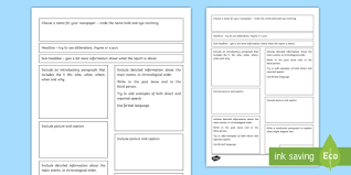 Jun 10, 2016 · report writing format. Newspaper Report Differentiated Writing Template
