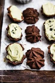 Dark Chocolate Sable With Black Salt Green Tea Ganache The Moonblush Baker Tea Recipes Culinary Desserts Artisan Food