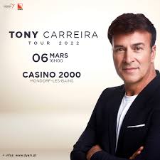 4 likes · 1 talking about this. Tony Carreira Chanteur Portugal Concert Casino 2000 Mondorf Les Bains