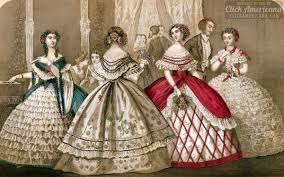 Modern victorian style dresses are also included, featuring layers of lace, long hemlines, and modest long sleeves — perfect for romantic victorian fashion and. Elegant Victorian Dresses From 1859 From Antique Fashion Magazines With Authentic Color Schemes Click Americana