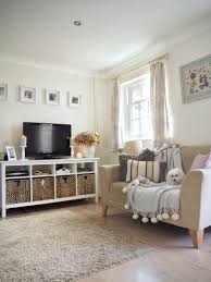 Neutral Living Room With Ikea Hemnes Tv Stand And Boho Accessories Living Room Decor Neutral Ikea Living Room Ikea Hemnes Living Room