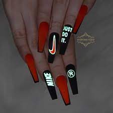 Nails Nike Nails Nike Nails Glow Nails Acrylic Nails