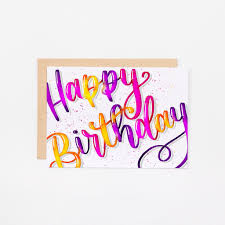 Print Out Happy Birthday Card Pdf Printable Happy Birthday Card 5x7 Handlettered Instant Download Pdf In 2020 Happy Birthday Cards Printable Handlettering Happy Birthday Happy Birthday Printable