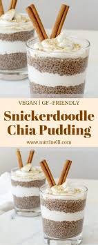 Snickerdoodle Chia Seed Pudding The Perfect Quick Dessert Nutti Nelli Recipe Chia Seed Pudding Almond Milk Chia Seed Recipes Pudding Snickerdoodles
