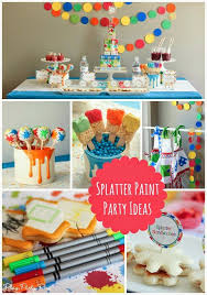 See over 1,825 paint splatter images on danbooru. Incredible Art And Paint Party Ideas Kids Will Go Crazy For Painting Birthday Party Splash Party Art Birthday Party