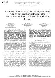 Anxiety disorder (memahami gangguan kecemasan: Pdf The Relationship Between Emotion Regulation And Anxiety On Hemodialysis Patient In The Hemodialization Room Of Rumah Sakit Al Islam Bandung