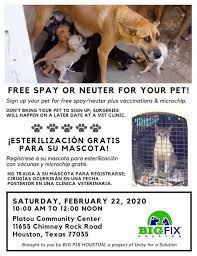 Maybe you would like to learn more about one of these? Sign Up Free Spay Or Neuter For Your Pet Brays Oaks Management District