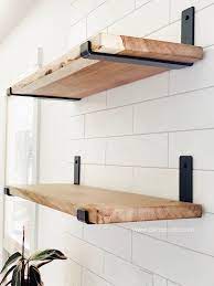 Metal Shelf Brackets For Floating Shelves As Seen In Becki Etsy Diy Wood Shelves Diy Wooden Shelves Wood Diy