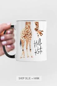 Giraffe Mug Giraffe Hello Mug Giraffe Mug Gifts For Coworkers Birthday Gifts For Best Friend