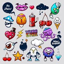 Ver más ideas sobre graffiti dibujo, graffiti, dibujos. Criaturas Dibujadas A Mano En Estilo Graffiti Vector Gratis
