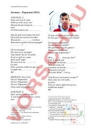 Où t'es papa où t'es? Arbeitsblatt Arbeitsblatt Stromae Papaoutai Franzosisch Anderes Thema