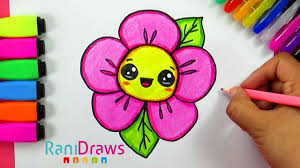 Next may be the image about bonitas dibujos de flores a color para imprimir that you could help make an insight. How To Draw A Cute Flower Como Dibujar Una Flor Kawaii Youtube