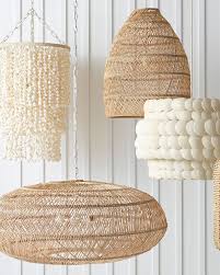 Luminarias De Rattan Casa De Valentina Luminaria De Fibra Natural Decoracao Litoranea Lustre De Conchas