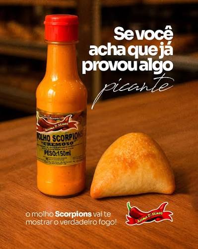 Molho Cremoso Pimenta Scorpions 150ml Aroma D' Minas — Aroma D'Minas