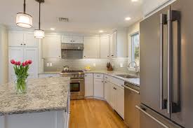 A kitchen remodeling boston can range from a simple update remodeling that can be completed for a few hundred dollars to a complete and total remodel that can enter the hundred thousand dollars. West Concord Split Level Kitchen Remodel Transitional Kitchen Boston By Fresh Start Interiors