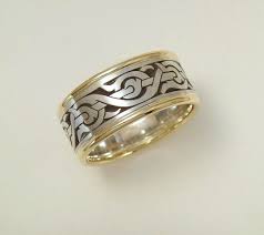 Hand Engraved Nordic Viking Ring Mens Wide Wedding Band In Etsy Pink Gold Rings Eye Jewelry Gold Rings