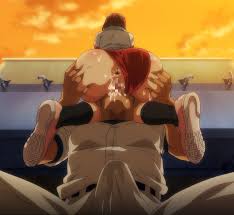 akane, takeda hiromitsu, nanao akane, akane wa tsumare somerareru, ass  grab, highres, 1boy, 1girl, anus, anus peek, baseball uniform, bulge,  cheating (relationship), clothing aside, coach, cunnilingus, erection,  erection under clothes, grabbing cheeks,