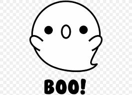 Scary ghosts, cats, bats, pumpkins, witches and scarecrows are just a few of the many coloring sheets and pictures in this section. Cute Colouring Coloring Book Drawing Ghost Cuteness Png 461x588px Cute Colouring Adult Area Black Black And