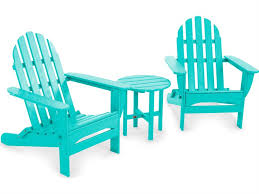 Polywood Classic Adirondack Recycled Plastic 3 Piece Lounge Set Pws214 1 In 2020 Patio Seating Sets Folding Adirondack Chairs Adirondack Chair