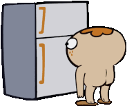 On the very top of the fridge, above the freezer door (you may. Fridge Gifs Tenor