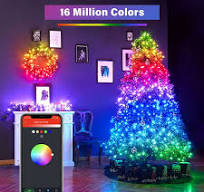 164FT 500 LED Smart String Lights Color Changing Programmable APP Remote Control St. Patrick’s Day Easter Music Timer Dimmable Christmas Fairy Twinkle ...