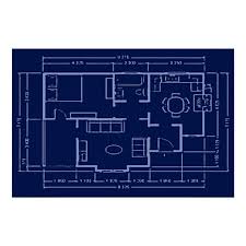 Blueprint House Plan Poster Zazzle Com Typography Poster Design Custom Posters Blueprints