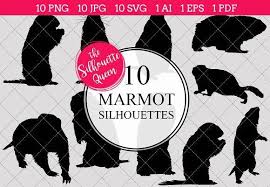 Marmot Silhouette Vector Graphics Marmot Silhouette Illustration Vector Graphi Silhouette Vector Silhouette Vector Graphics