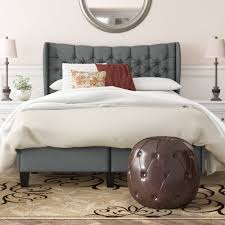 Crafted of manufactured wood with handsome veneers, this platform beds strikes a streamlined silhouette. Red Barrel Studio Anatole Tufted Upholstered Low Profile Storage Platform Bed Reviews Wayfair