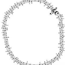 Circular musical notation february 3, 2018. Music Notation Background Digital Art By Bigalbaloo Stock