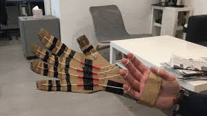It is made through 3d printing and uses arduino for control. In The Skin Of A Cardboard Cyborg Makery
