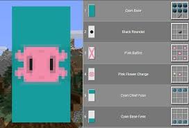 See more ideas about minecraft, minecraft designs, minecraft blueprints. Banner Axolot In 2021 Minecraft Banner Designs Minecraft Designs Cool Minecraft Banners