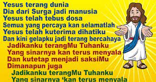 Dulu, aku begitu terpuruk dengan keadaan yang sangat mustahil untuk dibayangkan oleh semua kalangan, entah mengapa dan bagaimana itu semua bisa terjadi. Lirik Lagu Pujian Rohani Kristen Sekolah Minggu Gereja Tuhan Yesus Yesus Terang Dunia