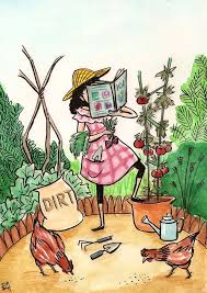 I Really Do Need To Get A Gardening Dress Illustration Garden Drawing Illustration Art