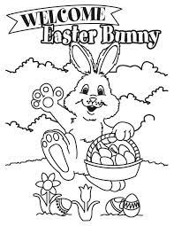 Welcome Easter Bunny Coloring Page Bunny Coloring Pages Easter Coloring Pages Printable Easter Coloring Pages