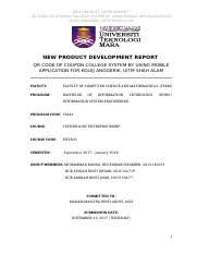 Ent600 case study report uitm. 367428848 Npd Report Ent600 Cs246 Docx New Product Development Qr Code Of Coupon College System By Using Mobile Application For Kolej Anggerik Uitm Course Hero