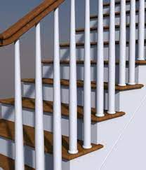 My first time building a set of stair rails on an old deck i rebuilt. Wood Railing With Round Tapered Spindles Google Search Wood Balusters Wood Railing Handrail Design
