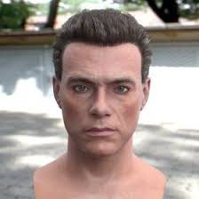 3d Model Jean Claude Van Damme Head 3d Model In 2020 Jean Claude Van Damme Van Damme Claude