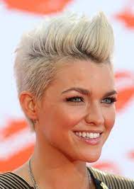 Pompadour Styling Tips From Celebrity Hairstylist Raphael Reboh Short Shaved Hairstyles Shaved Hair Women Quiff Hairstyles