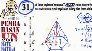 Sebenarnya limas tabc ini identik dengan yang di soal 2 , bedanya menggunakan rumus kosinus. Diketahui Limas Beraturan T Abcd Dengan Abcd Adalah Persegi Yang Memiliki Panjang Ab 4 Cm Ini Aturannya